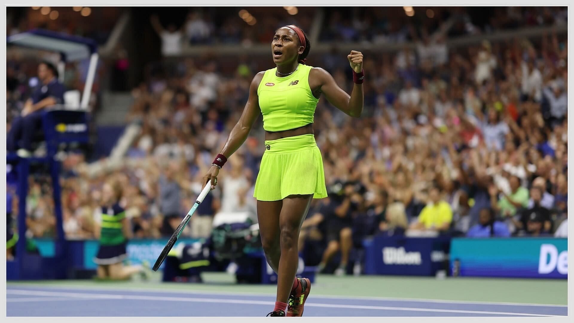 Coco Gauff hits the squash court