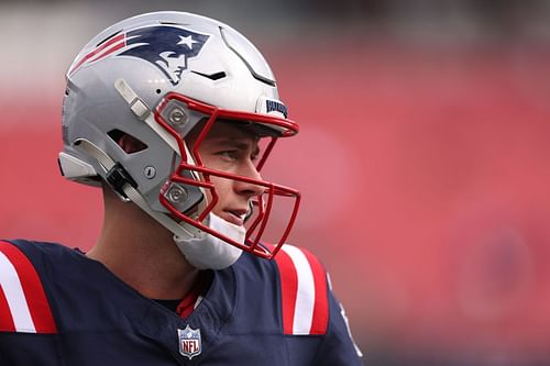 Mac Jones during Buffalo Bills vs. New England Patriots