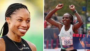 Allyson Felix congratulates Helen Obiri and other runners at New York City Marathon, expresses delight on seeing her company being featured