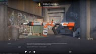 Asiimov M4A4 in CS2 (Image via Valve)