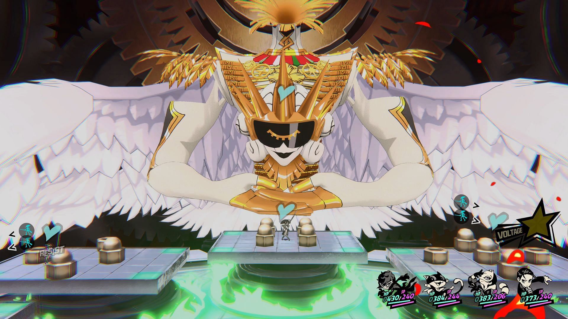 Salmael boss fight Phase 1 (Image via Persona 5 Tactica)