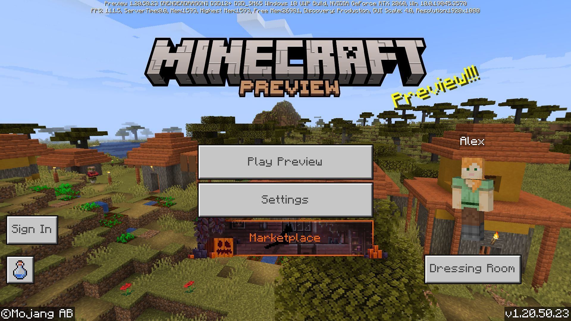 Minecraft Bedrock Preview 1.20.50.23 debuted on November 2, 2023 (Image via Mojang)