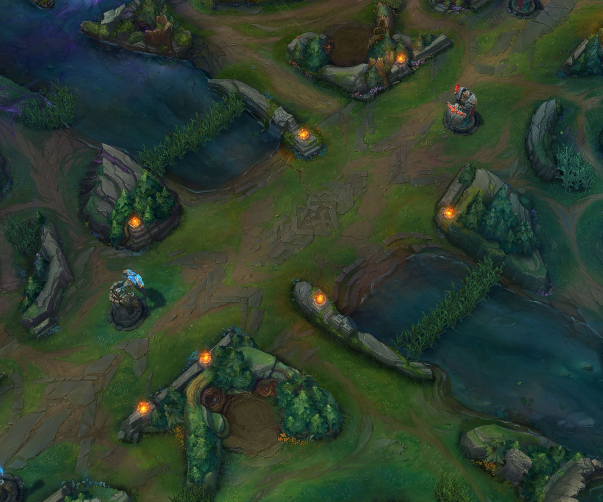 Mid-lane map changes in LoL Season 14 (Image via Riot Games)