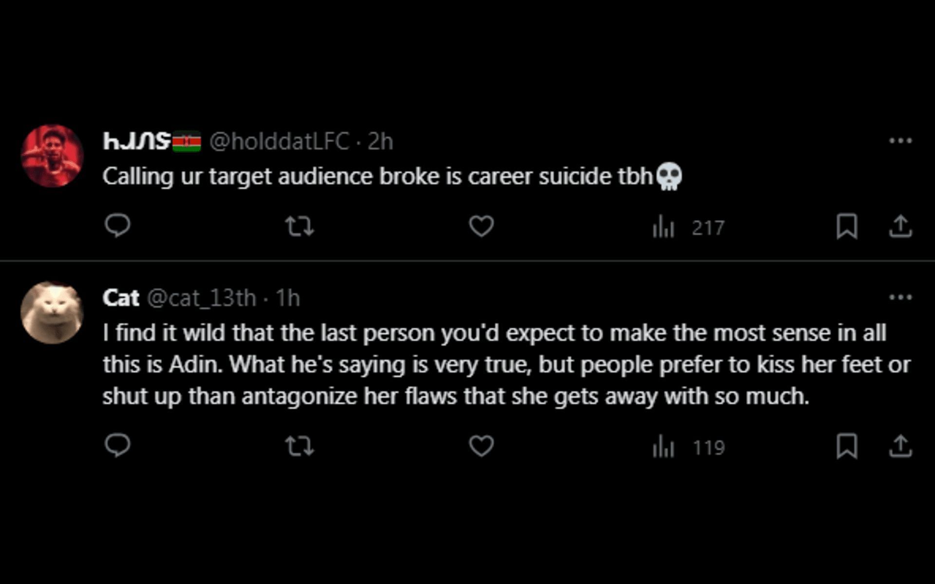Fans Reacting to Adin&#039;s Viral Clip (Image via Twitter@DramaAlert)