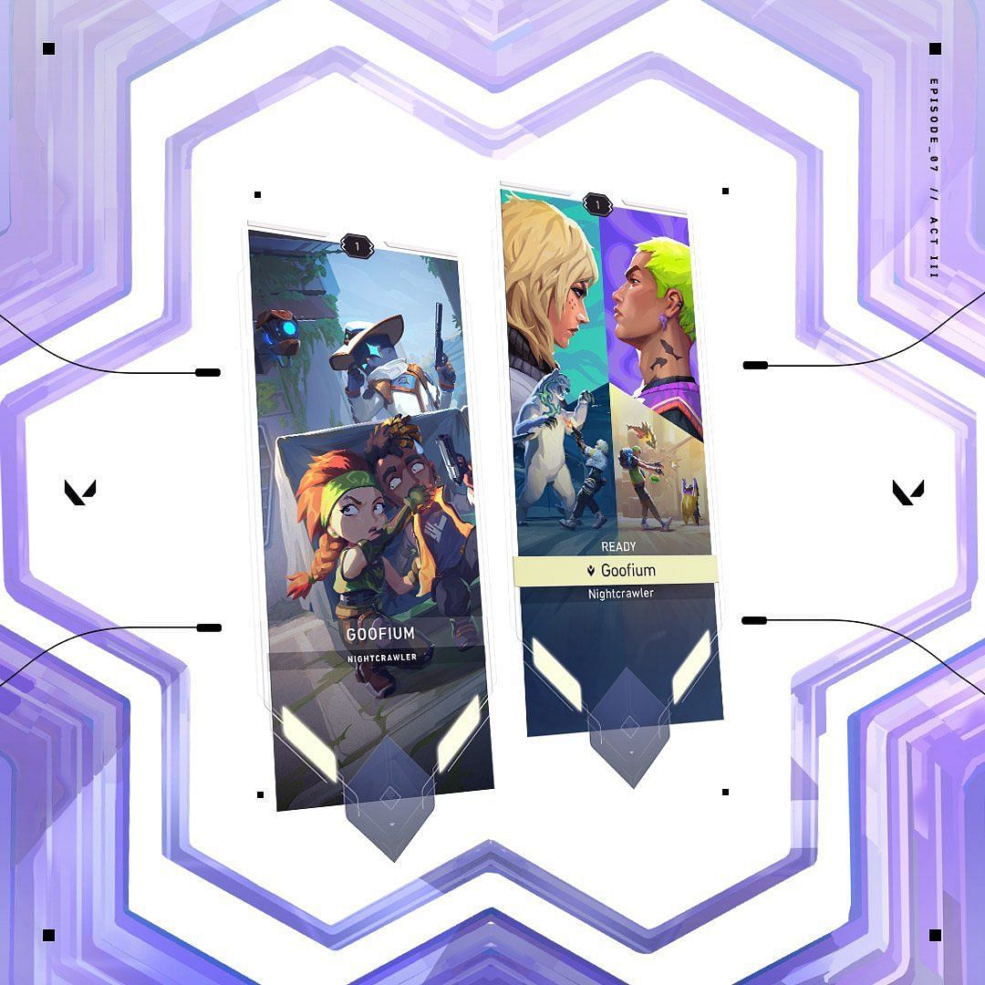 &quot;Not a Peep&quot; player card and &quot;VERSUS // Deadlock + Gekko&quot; player card (Image via Riot Games)