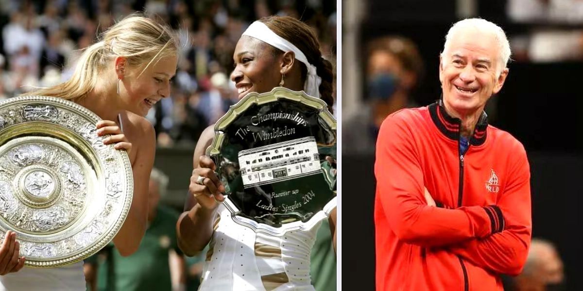 "I did see you beat Serena Williams on grass" John McEnroe hypes