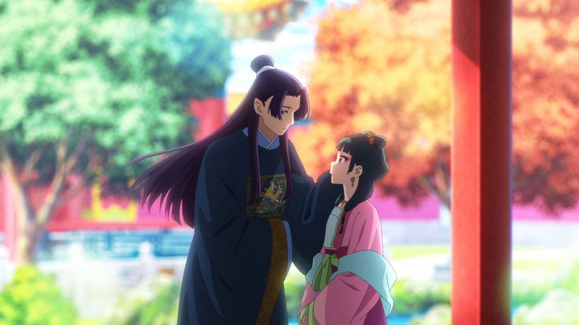 Maomao and Jinshi as shown in the anime (Image via TOHO Animations)