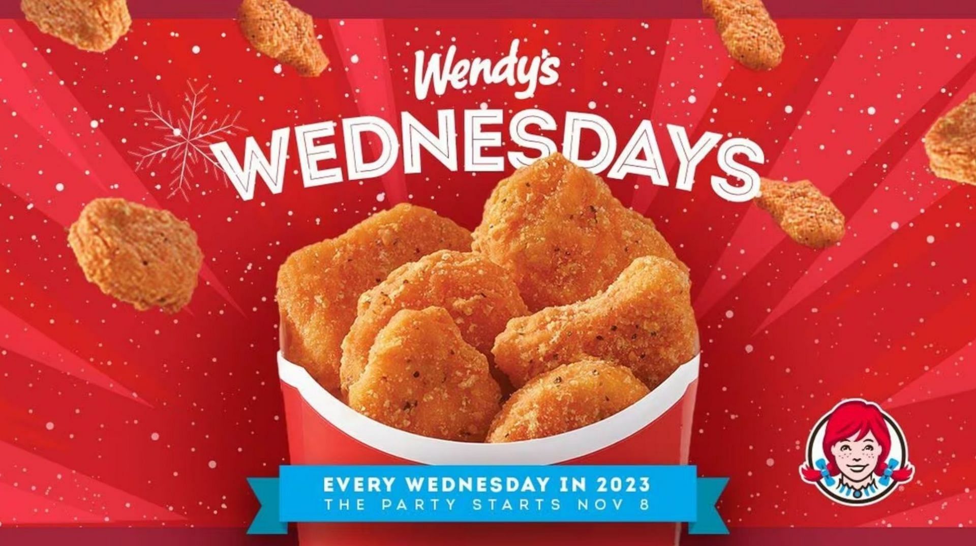 Fans can get the free six-piece Chicken Nuggets through the redeemable deal with a minimum purchase of $1 or more (Image via Wendy&rsquo;s)