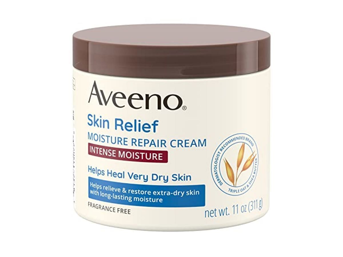 Aveeno&rsquo;s Skin Relief Intense Moisture Repair Cream (Image via Amazon)