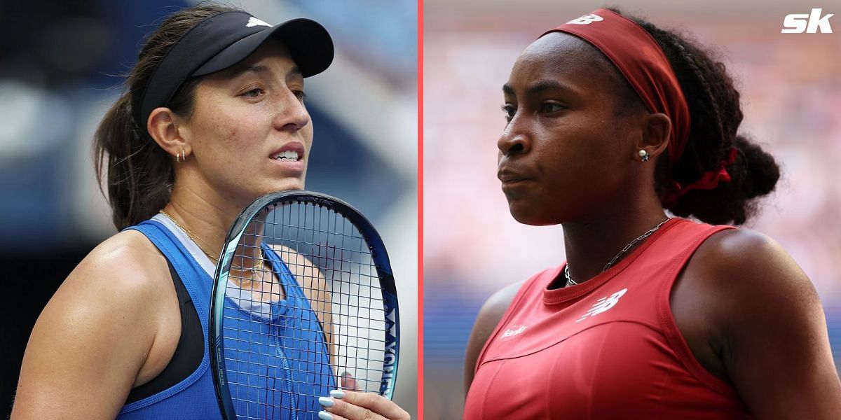 Jessica Pegula (L) and Coco Gauff (R)