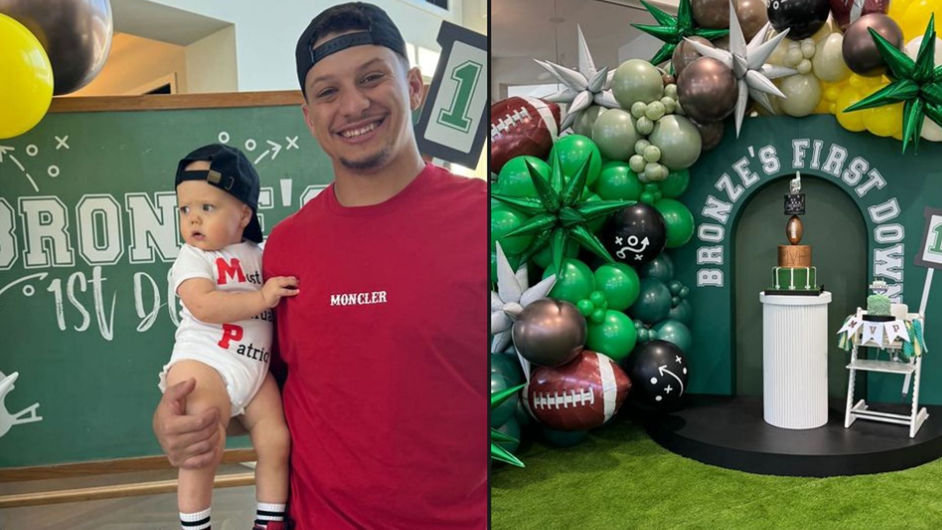 Patrick Mahomes and his family celebrated his sons first birthday.