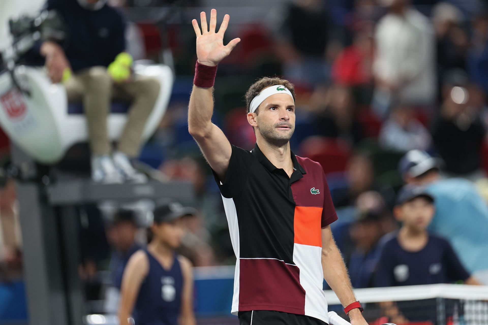 Grigor Dimitrov at the 2023 Shanghai Masters.