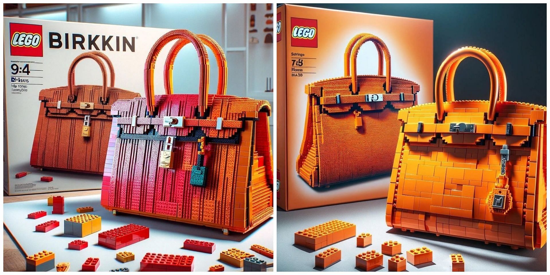 Fake news debunked as many shared images of the Danish toy company collaborating with Hermes Birkin: Details revealed. (Image via @glam.tol/ Instagram)