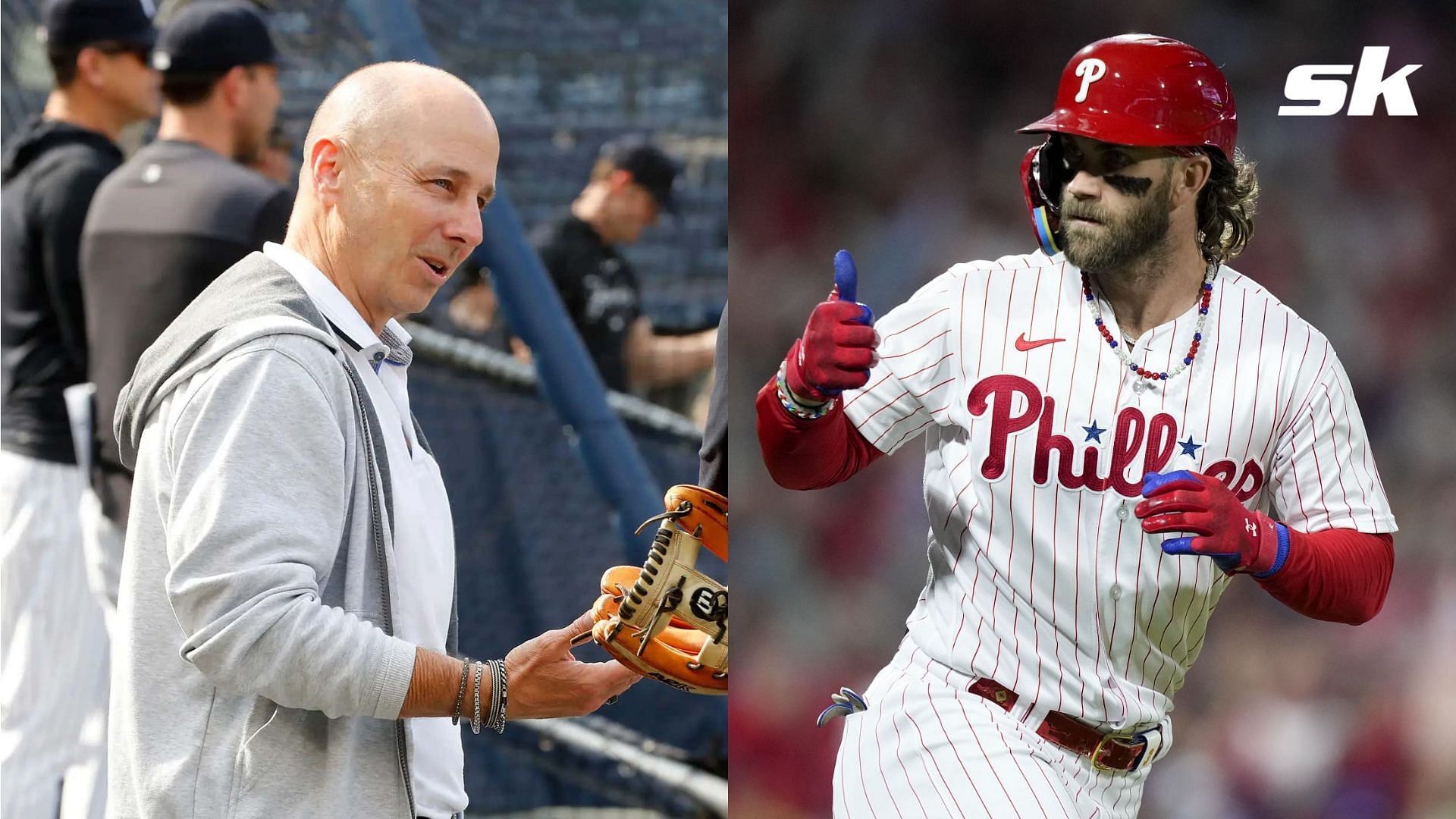 New York Yankees fans take shots at Brian Cashman after Phillies announce that Bryce Harper will play first base moving forward