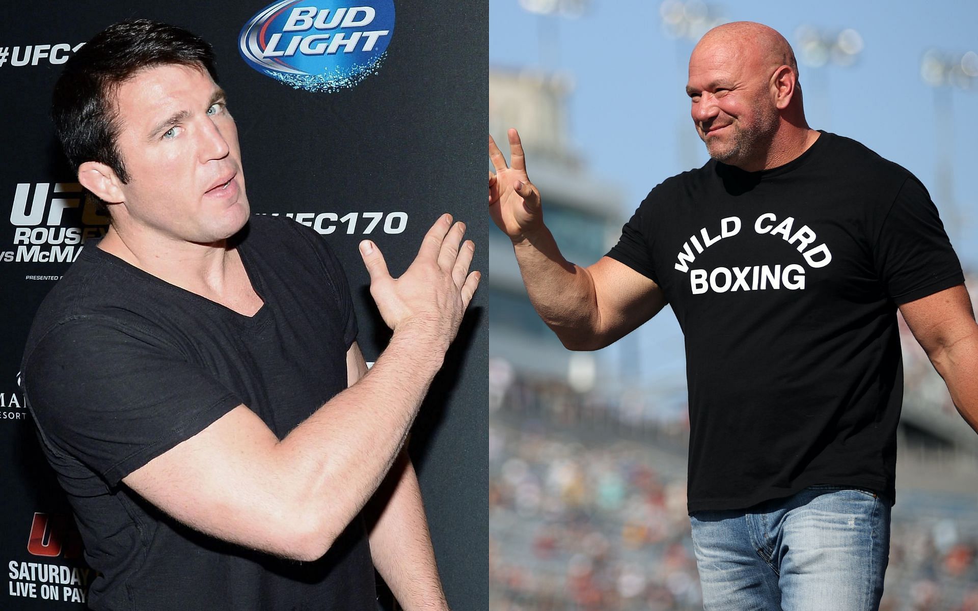 Chael Sonnen and Dana White [Image credits: Getty Images] 