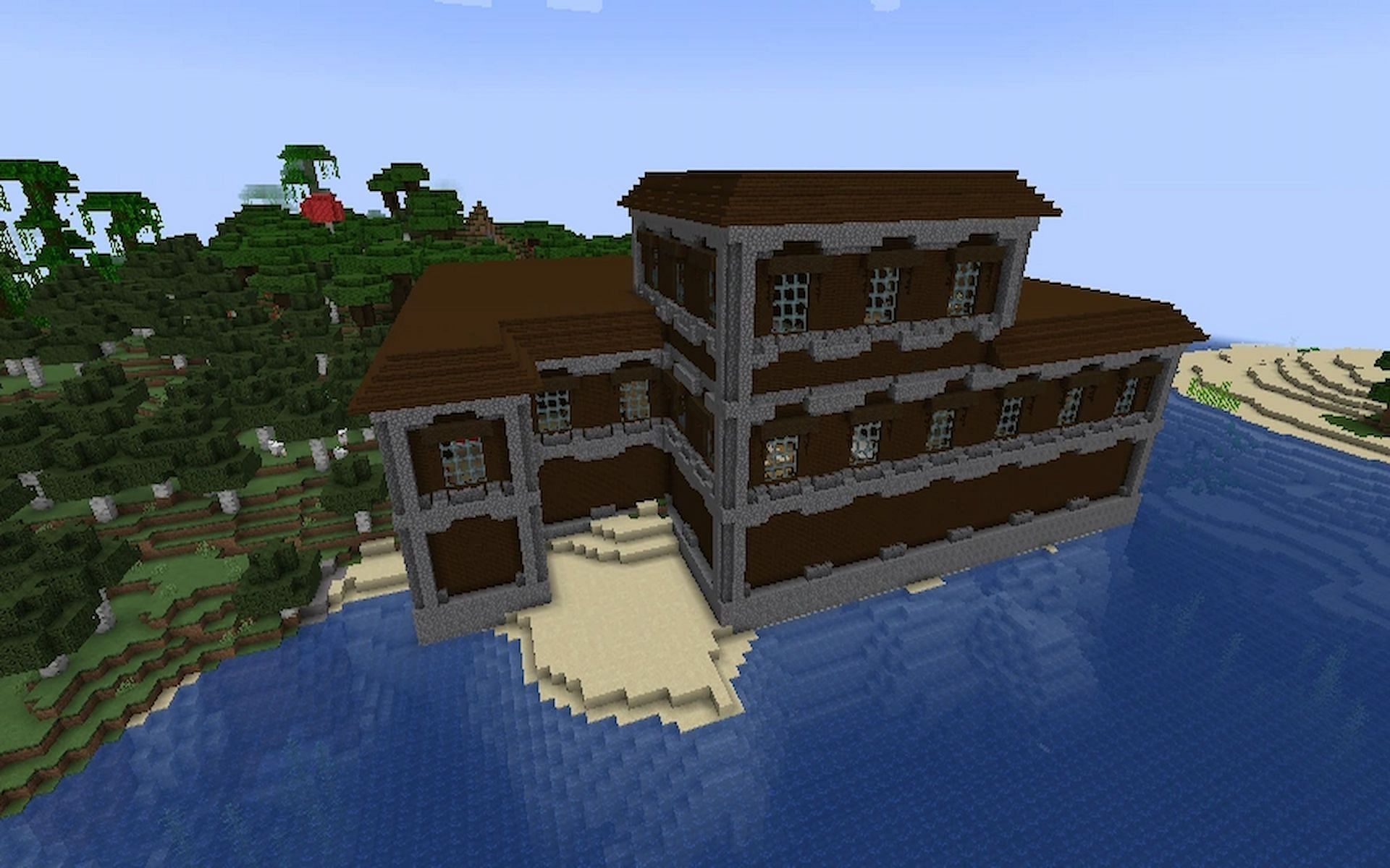 A Woodland Mansion in Minecraft