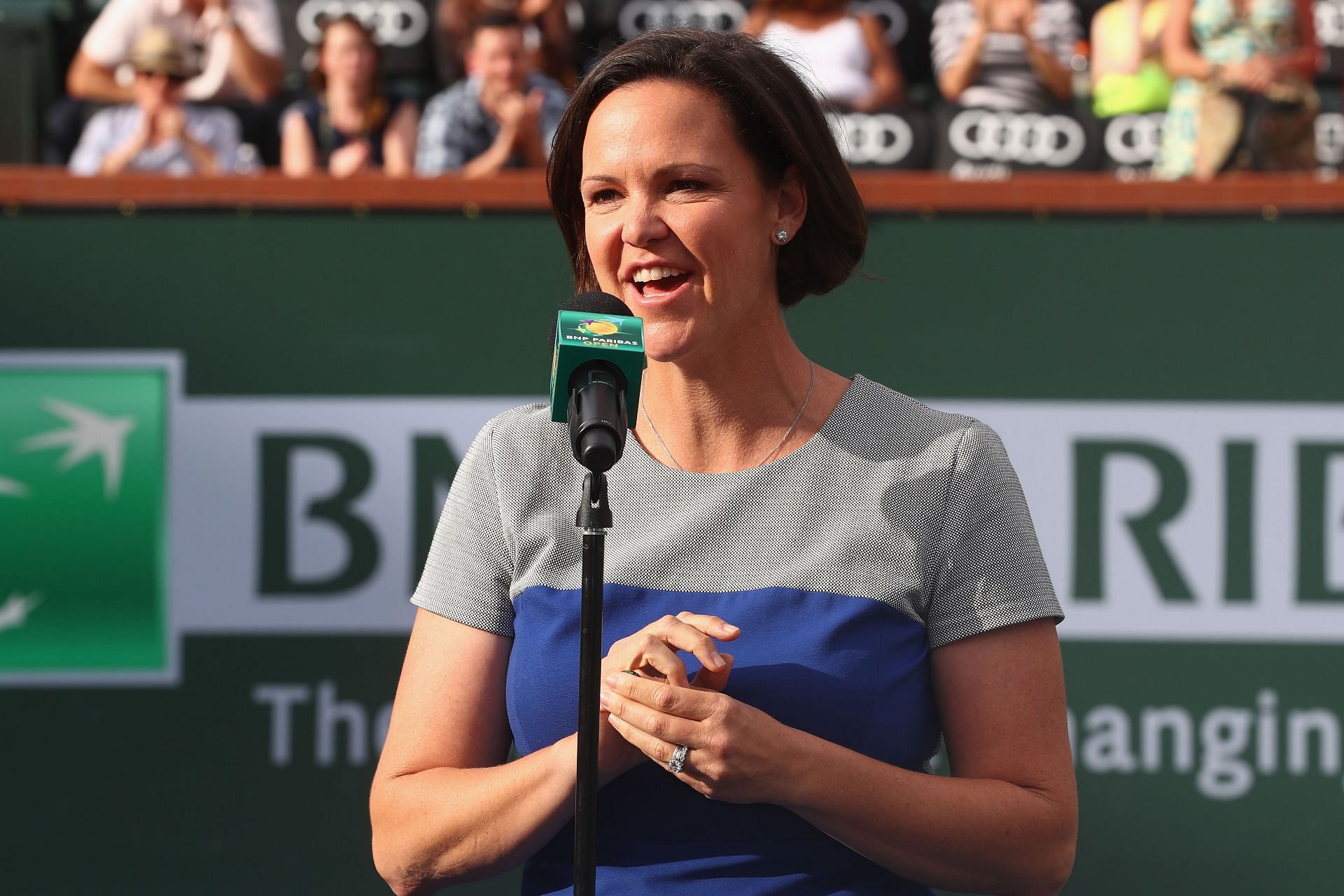 Lindsay Davenport at the 2016 BNP Paribas Open