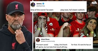 “He’s been rubbish”, “Get back to business” - Fans admit Liverpool star was saved by teammates in 1-1 draw with Manchester City
