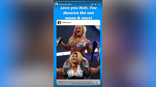 Screenshot of Beth Phoenix's Instagram Story