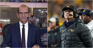 Paul Finebaum rips Jim Harbaugh by calling his comments "pathetic" for referring to Michigan as America's Team