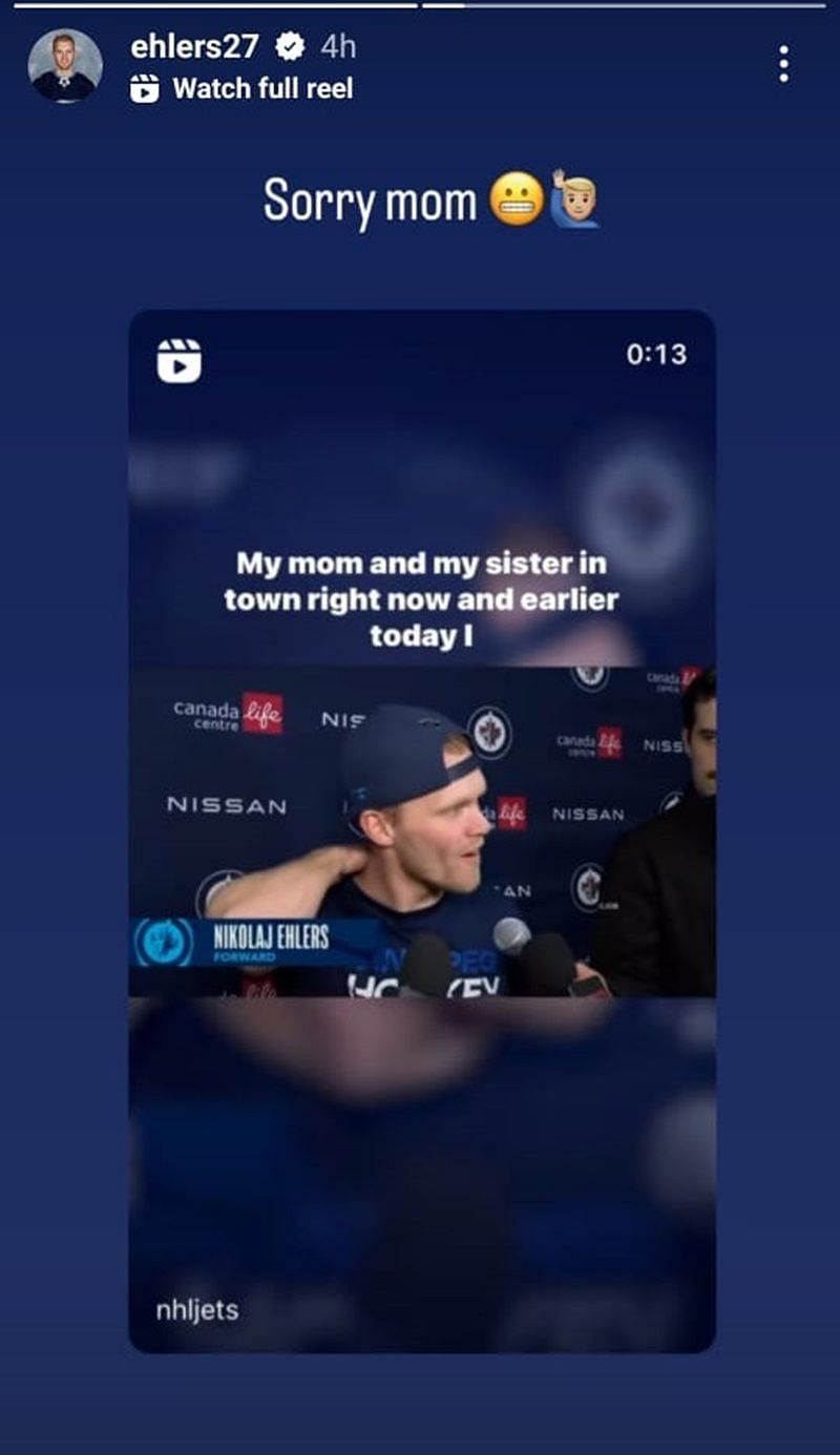 Nikolaj Ehler&#039;s Instagram Story