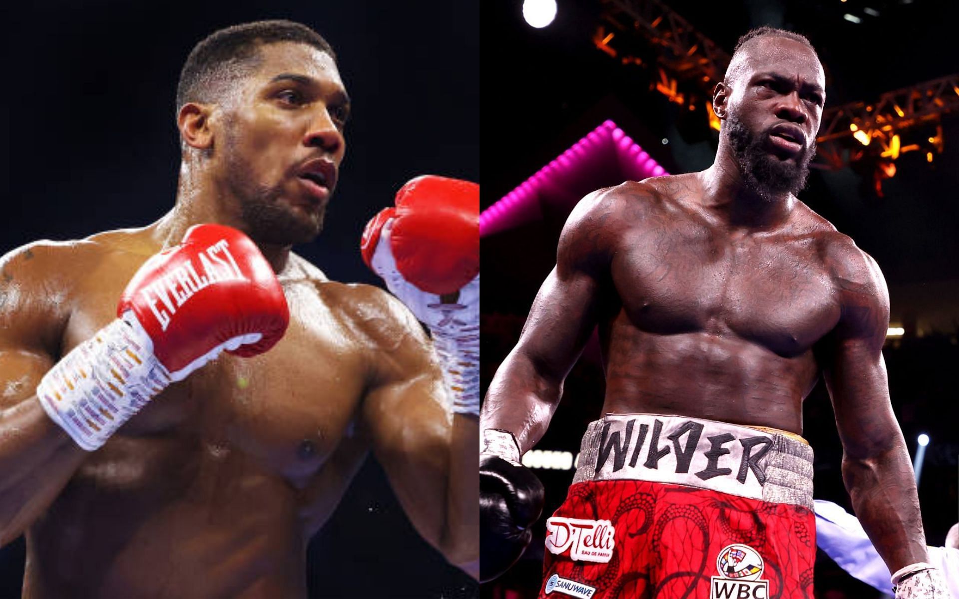 Anthony Joshua (left) and Deontay Wilder (right) [Images Courtesy: @GettyImages]