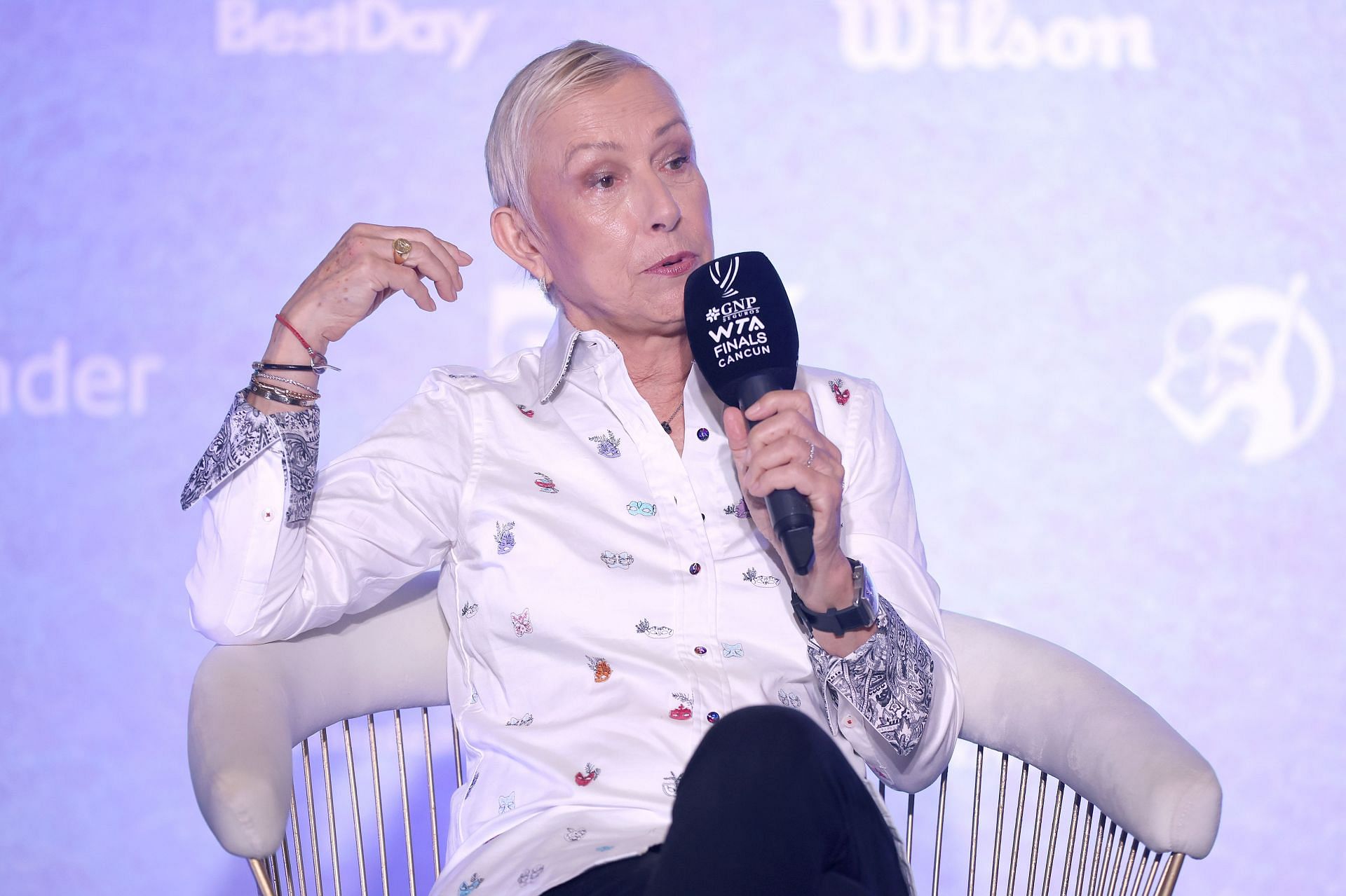 Martina Navratilova at the 2023 WTA Finals