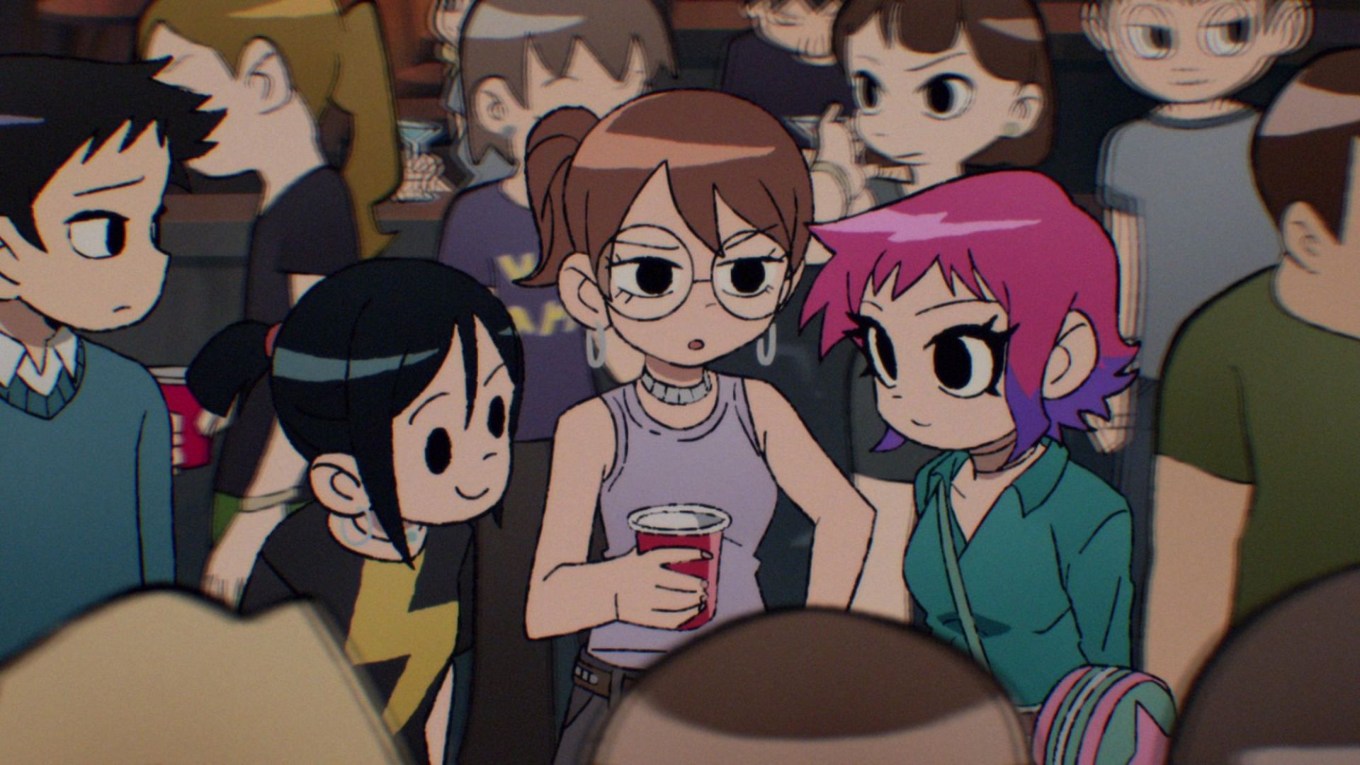 A still from the Scott Pilgrim anime series (image via Netflix)