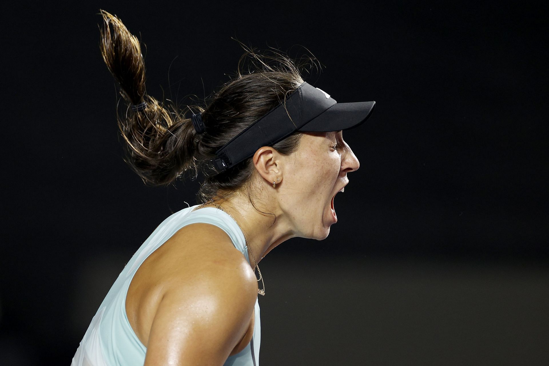 Jessica Pegula celebrates a point - Day 3