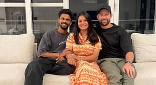 Ruturaj Gaikwad shares pic with real-life partner Utkarsha and opening partner Devon Conway in Pune amid 2023 World Cup