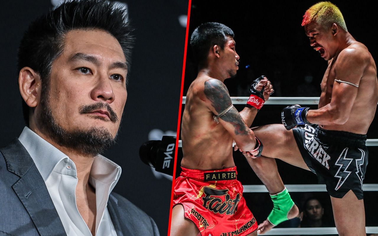 Chatri Sityodtong (L) Rodtang vs. Superlek (R) | Image by ONE Championship