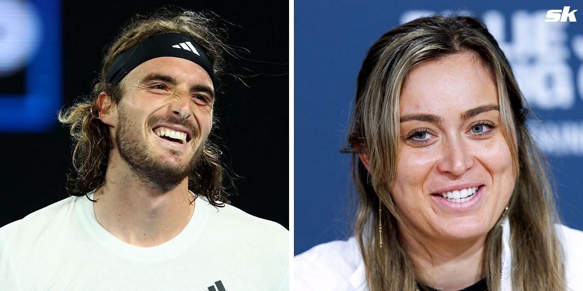 Stefanos Tsitsipas (L) and Paula Badosa (R)