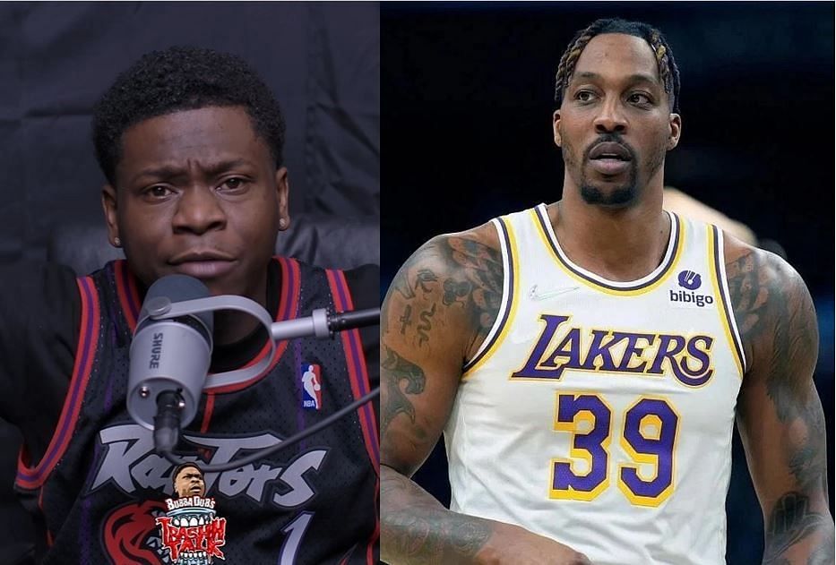 Comedian Bubba Dub (L) recently shared his thoughts on the issues surrounding Dwight Howard (R).