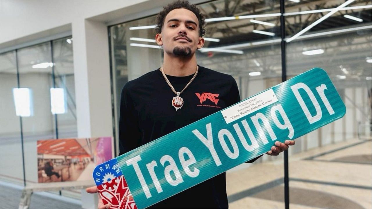 Trae Young gets honored by his hometown of Norman, Oklahoma. (Photo: Atlanta Hawks/Instagram)