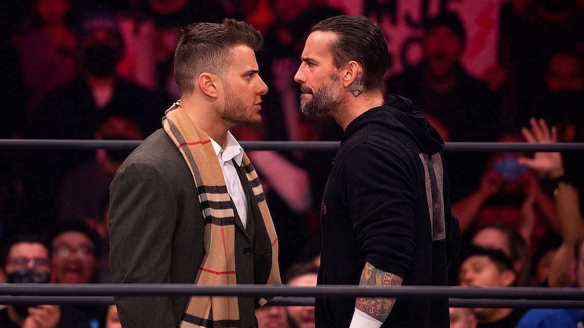 MJF and CM Punk face to face for the first time