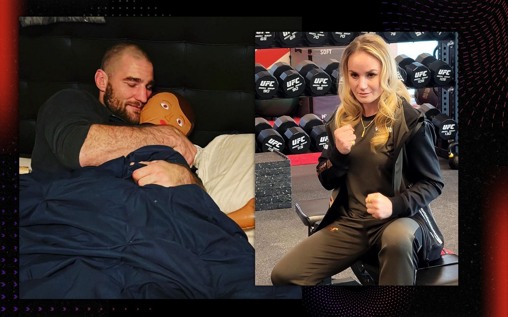 Sean Strickland and Valentina Shevchenko goes back-and-forth on social media. [Image credits: @bulletvalentina &amp; @stricklandmma via Instagram]