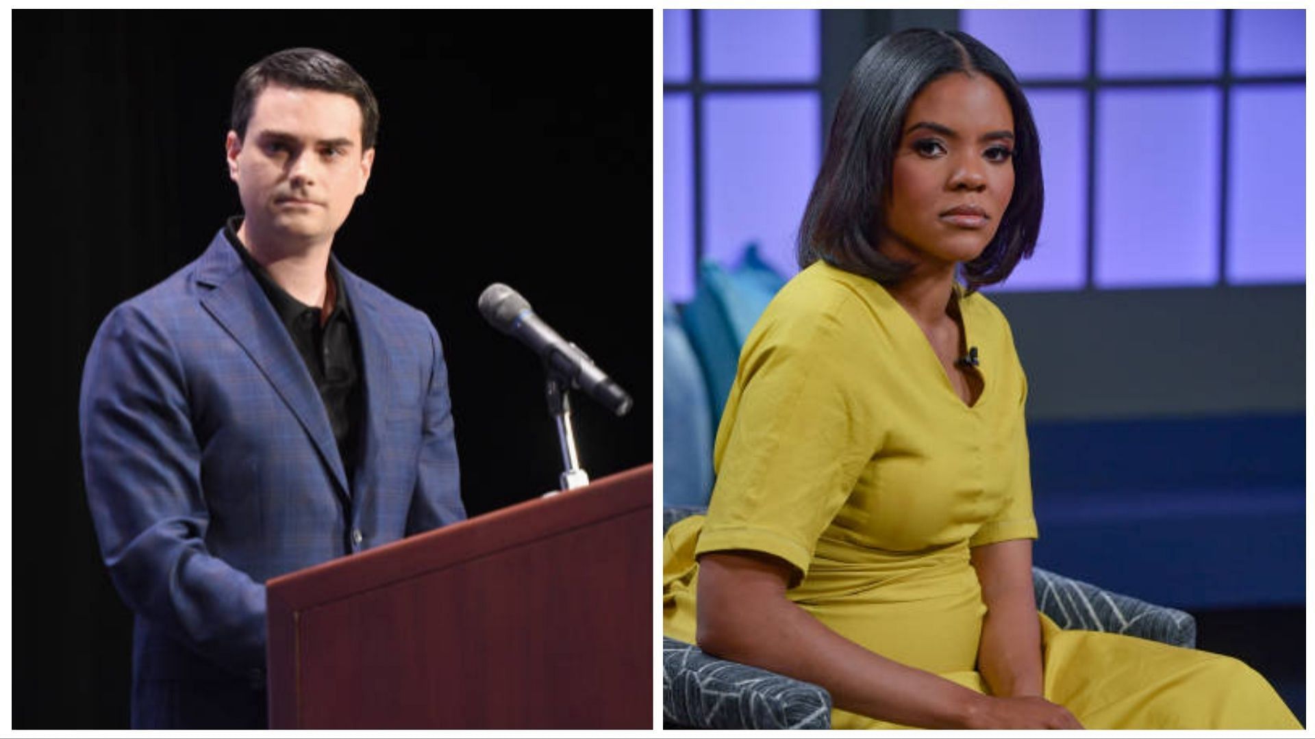 Ben Shapiro and Candace Owens (Images via Getty)