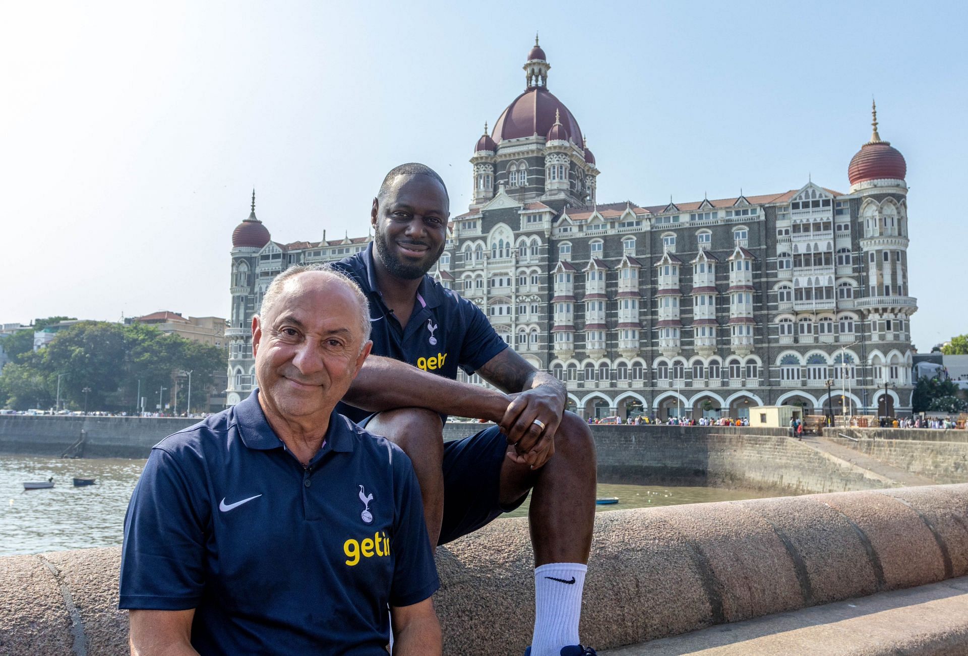 Tottenham Hotspur ambassadors Ledley King and Osvaldo Ardiles are in India for a visit.