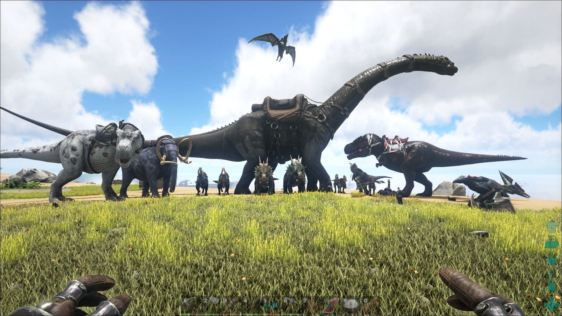 Brontosaurus is one of the biggest creatures in Ark Survival Ascended (Image via Studio Wildcard)