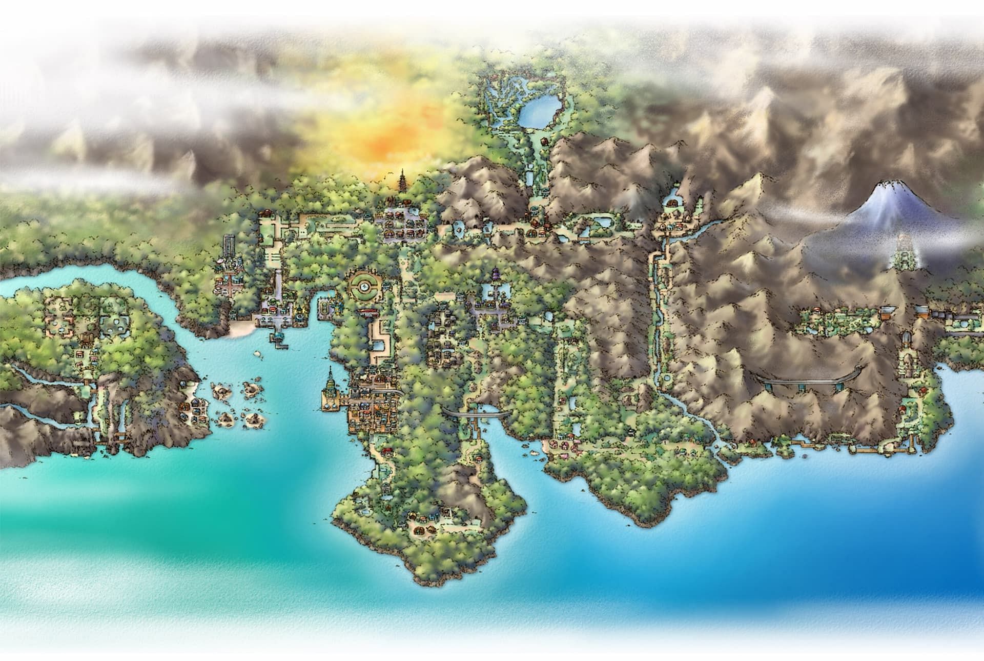 The Johto Region (Image via The Pokemon Company)