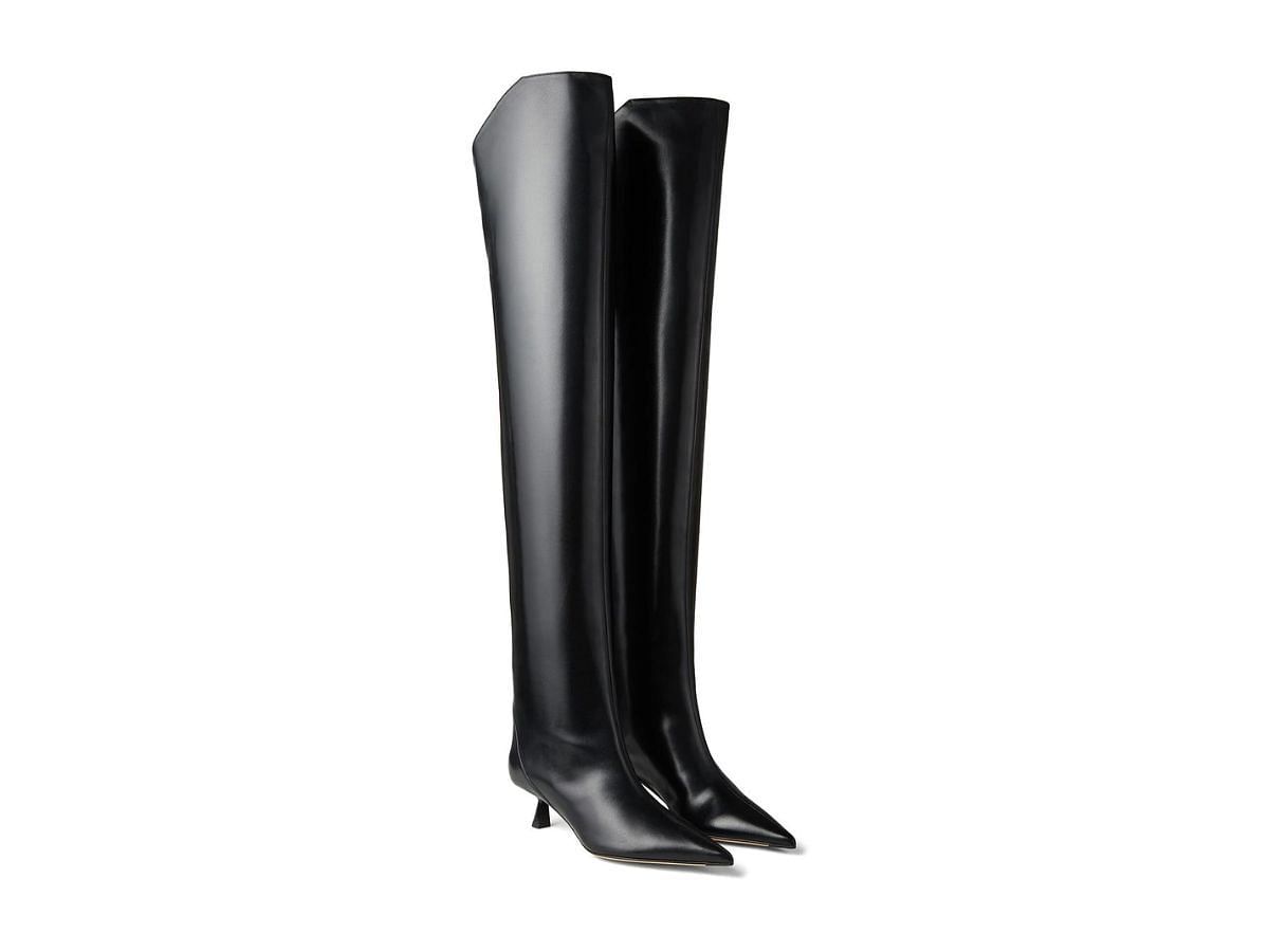 The Jimmy Choo Vari 45mm thigh-high boots (Image via Farfetch)