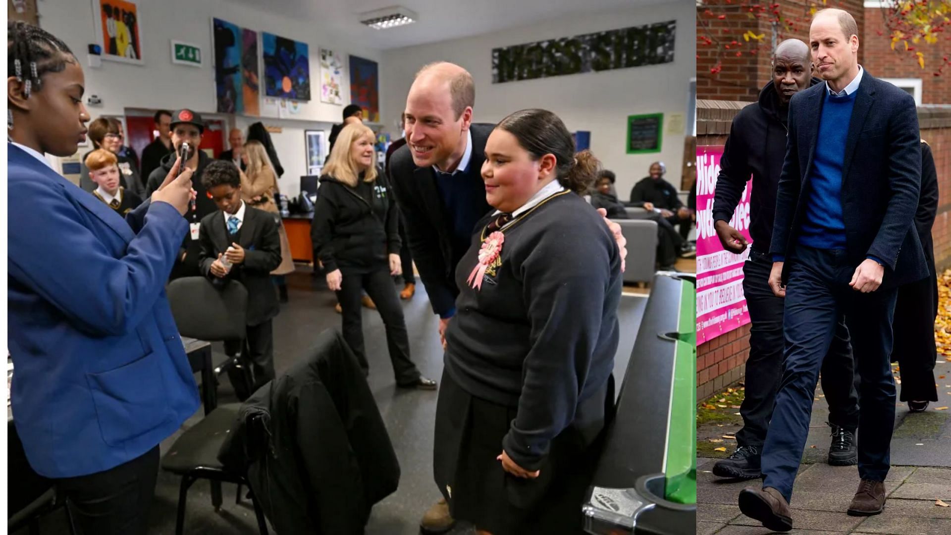 Prince William at Hideaway Youth Project (Image via Sportskeeda)