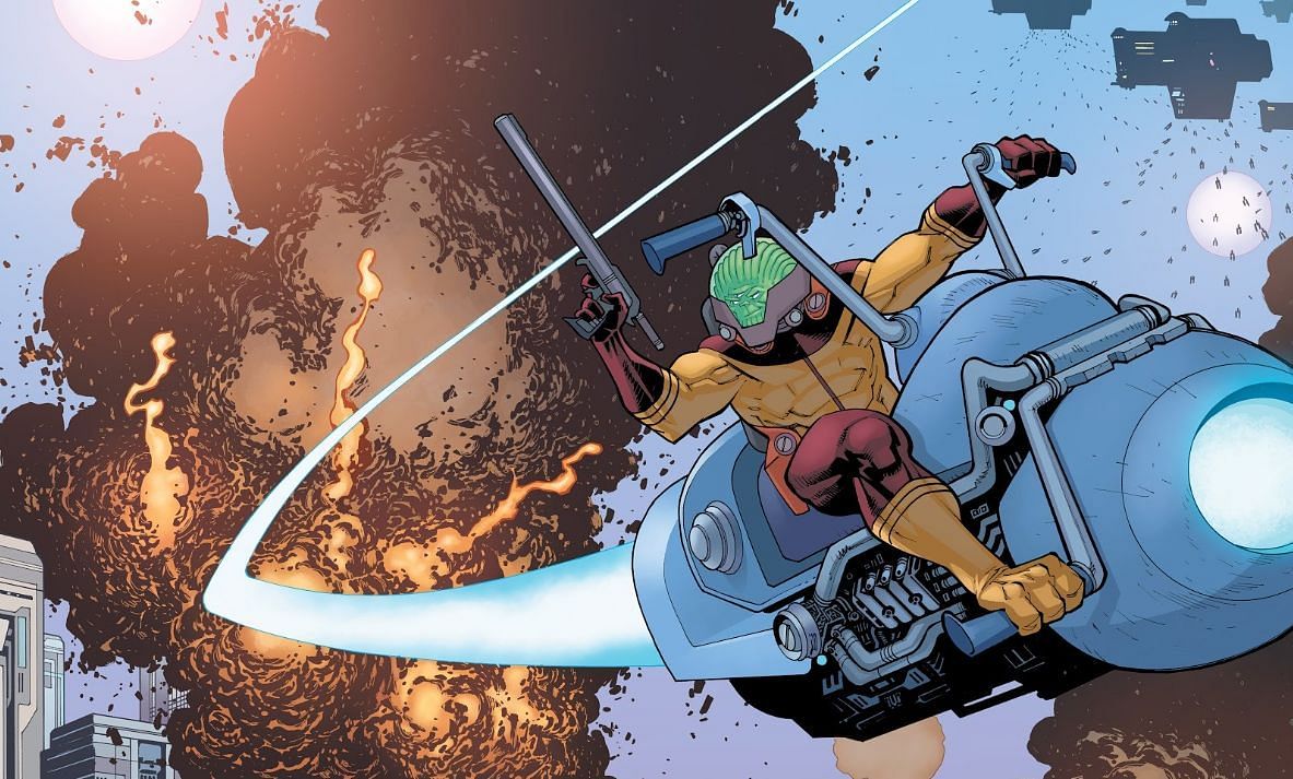 Space Racer is the man with the invincible gun (Image via Image Comics﻿)