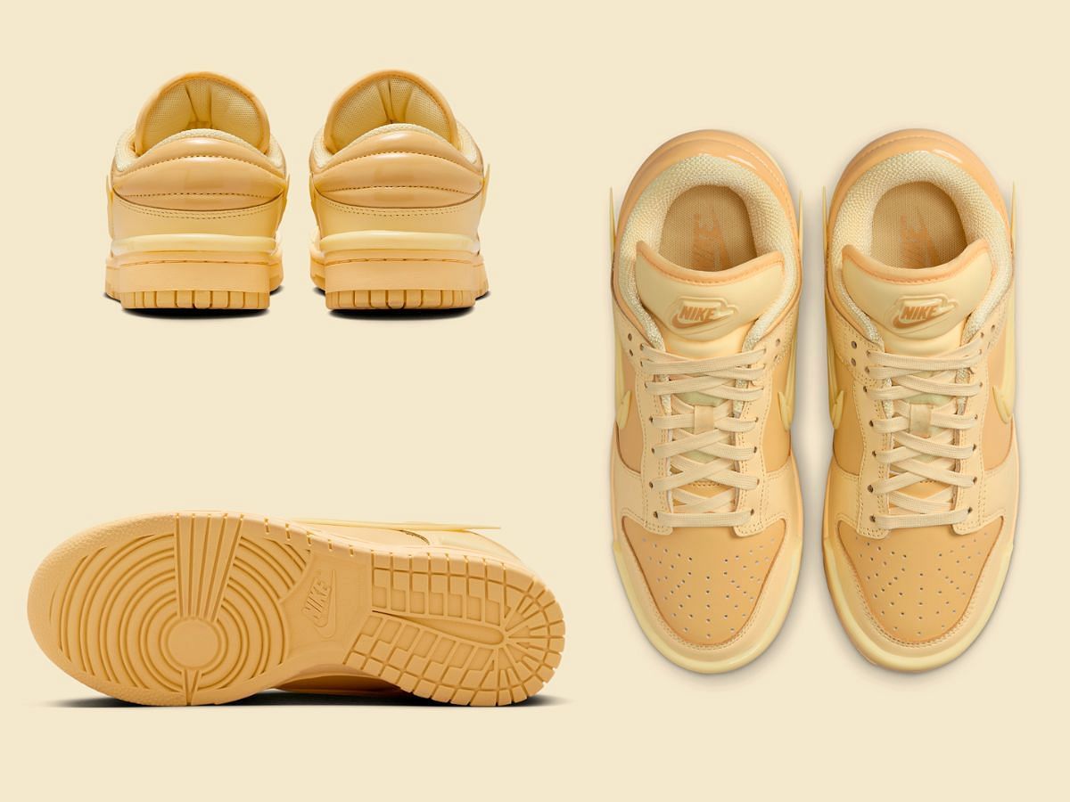 Nike Dunk Low Twist &ldquo;Honey&rdquo; sneakers (Image via Sneaker News)