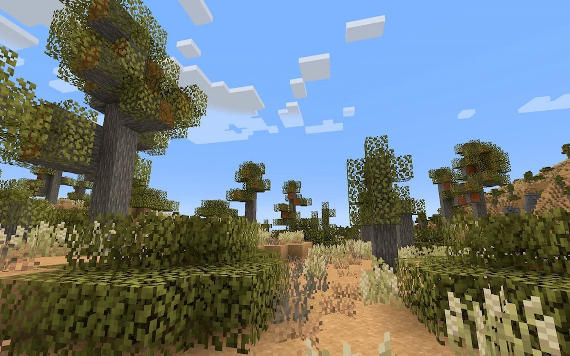 The Lush Desert biome offered by the Biomes O Plenty Mod
