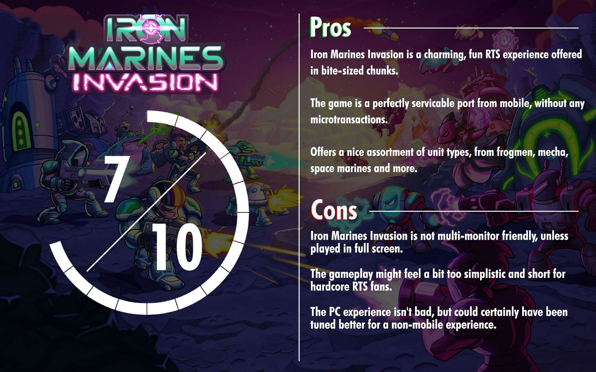 Iron Marines Invasion is a solid, enjoyable port of a mobile RTS onto PC (Image via Sportskeeda)