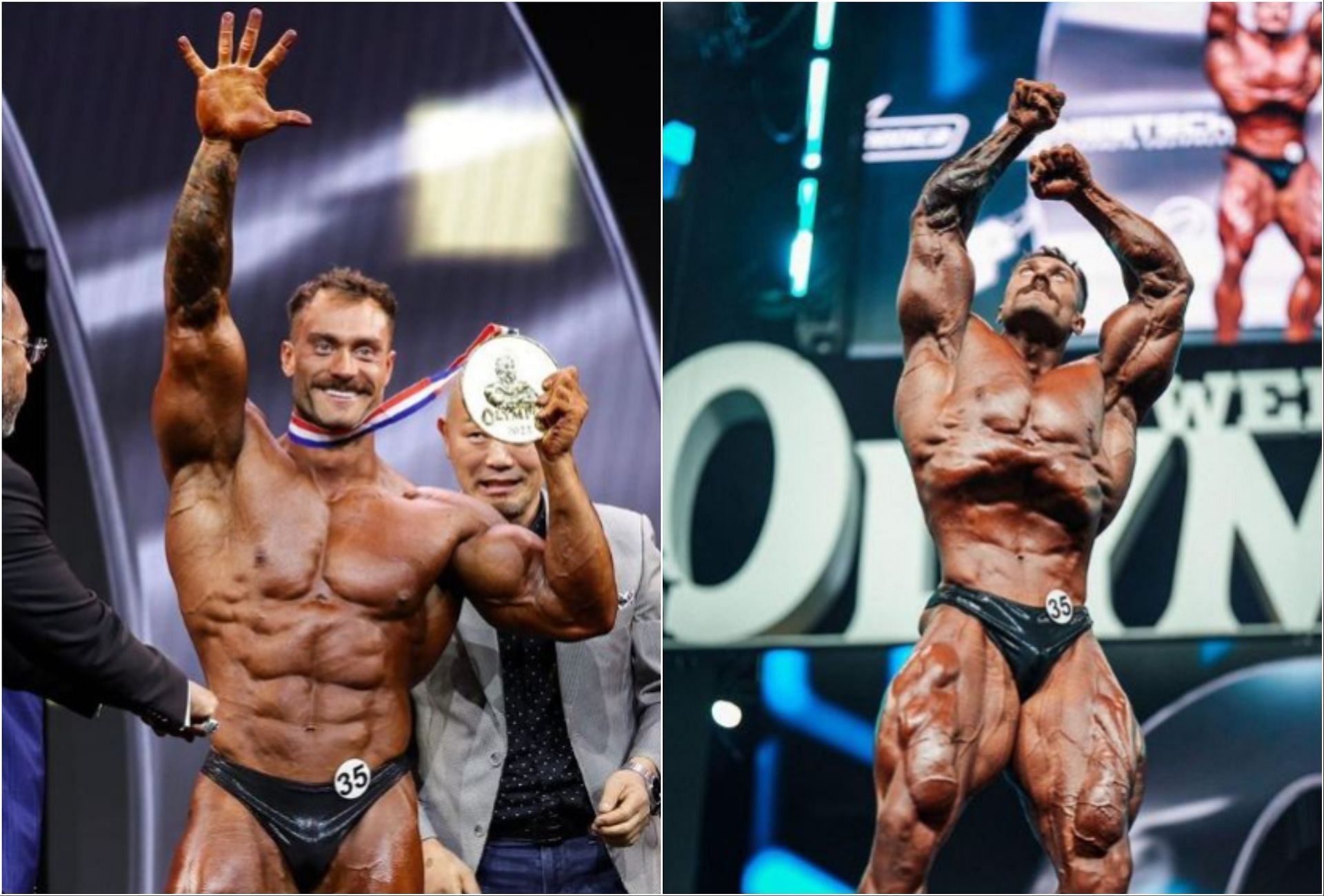 Chris Bumstead wins the 2023 Classic Physique Olympia (via instagram/@mrolympiallc)