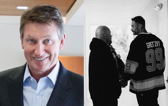 5x Mr. Olympia Chris Bumstead rocks Wayne Gretzky's No. 99 Kings jersey