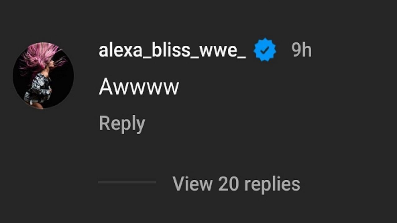 Alexa Bliss reacts to superstars petting a cat