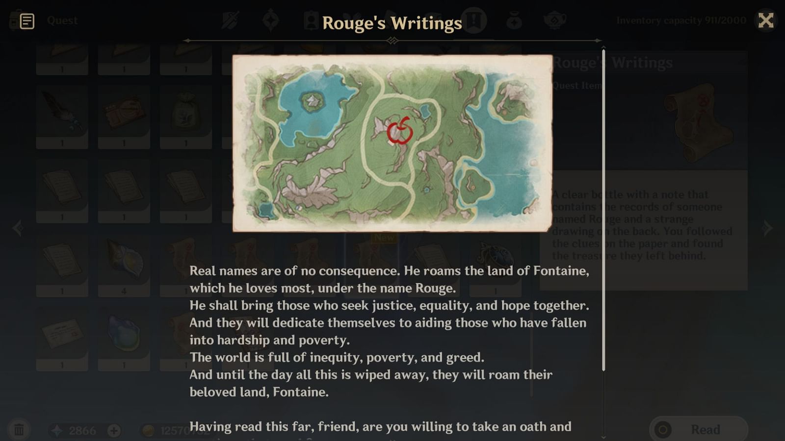 Genshin Impact: Rouge's Writings map location, puzzle guide, and chest ...